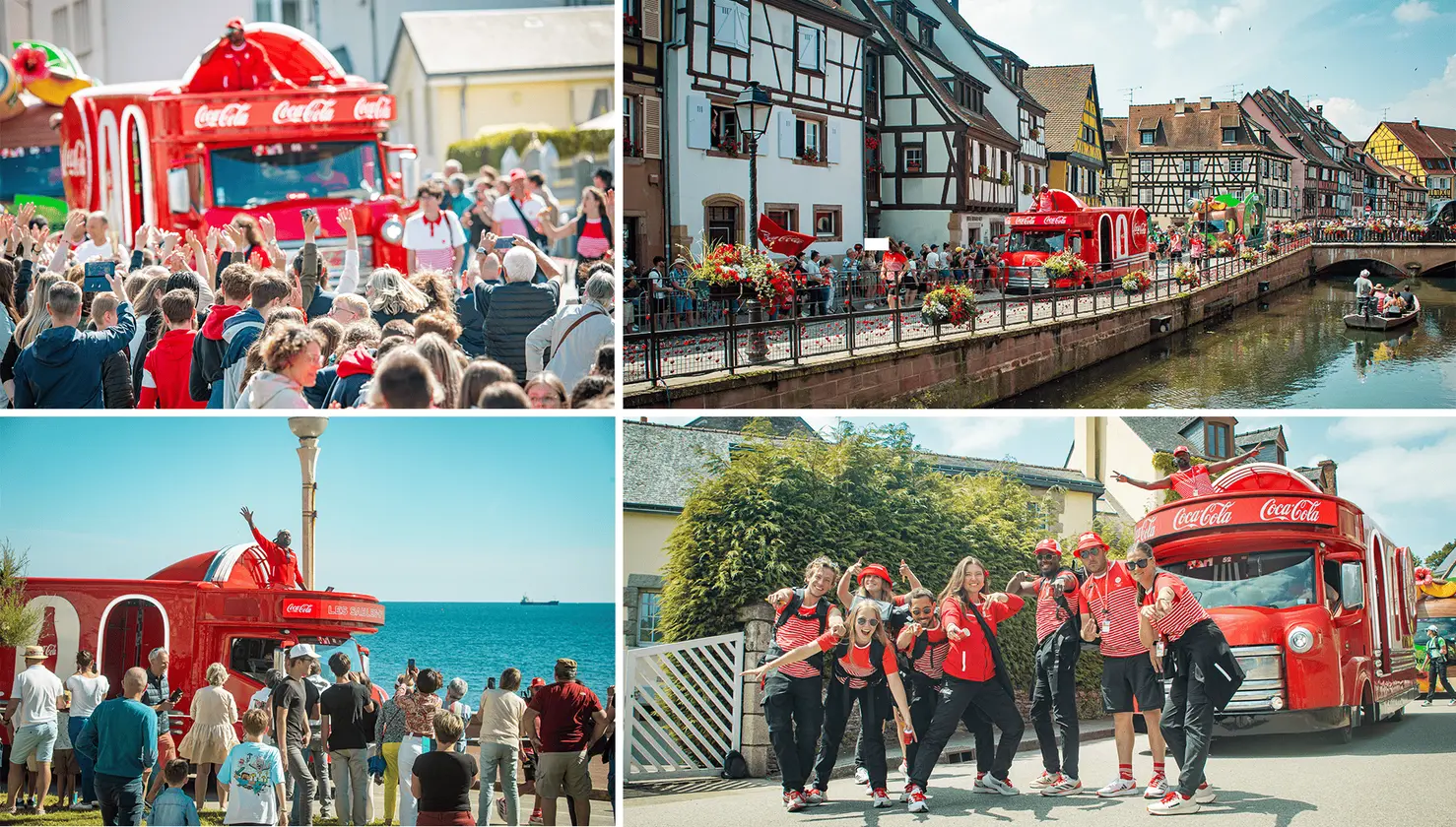 Individus durant le relais de la flamme olympique